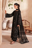 3 Piece Unstitched Heavy Embroidered Chickan Kari Lawn Suit ( Four-sided Embroidered Chiffon Dupatta )
