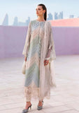 3 Piece Unstitched Heavy Embroidered Chickan Kari Lawn Suit( Four-sided Printed Embroidered Organza Dupatta )