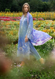3 Piece Unstitched Heavy Embroidered Lawn Suit ( Fine Printed Silk Dupatta )