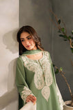 3 Piece Unstitched Heavy Embroidered Lawn Suit ( Plain Bamber Chiffon Dupatta )