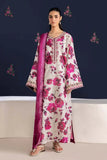 3 Piece Unstitched Printed Embroidered Lawn Suit ( Printed Lawn Dupatta )