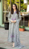 3 Piece Unstitched Heavy Embroidered Lawn Suit ( Four-sided Embroidered Chiffon Dupatta )
