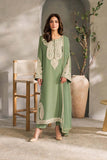 3 Piece Unstitched Heavy Embroidered Lawn Suit ( Plain Bamber Chiffon Dupatta )