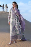 3 Piece Unstitched Heavy Embroidered Lawn Suit ( Four-sided Embroidered Cotton Net Dupatta )