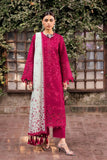 3 Piece Unstitched Heavy Embroidered Chickan Kari Lawn Suit ( Fine Printed Monaar Dupatta )