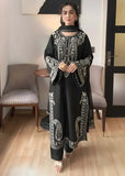 3 Piece Unstitched Heavy Embroidered Lawn Suit ( Plain Bamber Chiffon Dupatta )