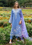 3 Piece Unstitched Heavy Embroidered Lawn Suit ( Fine Printed Silk Dupatta )