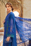 3 Piece Unstitched Heavy Embroidered Chickan Kari Lawn Suit ( Four Sided Embroidered Organza Dupatta )