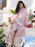 3 Piece Unstitched Heavy Embroidered Chickan Kari Lawn Suit ( Full Embroidered Organza Dupatta )