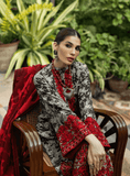 3 Piece Unstitched Heavy Embroidered Lawn Suit ( Fine Printed Lawn Dupatta )
