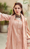 3 Piece Unstitched Heavy Embroidered Lawn Suit ( Embroidered Cotton Net Dupatta )