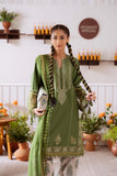3 Piece Unstitched Heavy Embroidered Lawn Suit ( Embroidered Plain Net Dupatta )