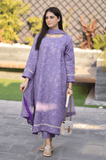 3 Piece Unstitched Heavy Embroidered Lawn Suit ( Full Embroidered Chiffon Dupatta )