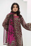 3 Piece Unstitched Heavy Embroidered Lawn Suit ( Fine Printed Silk Dupatta )