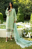 3 Piece Unstitched Digital Printed Lawn Suit ( Full Embroidered Organza Dupatta )