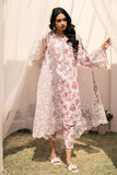 3 Piece Unstitched Heavy Embroidered Lawn Suit ( Full Embroidered Organza Dupatta )