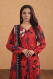 3 Piece Unstitched Embroidered Lawn Suit ( Fine Printed Chiffon Dupatta )