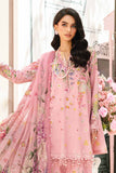 3 Piece Unstitched Heavy Embroidered Lawn Suit ( Printed Chiffon Dupatta )