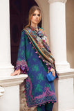 3 Piece Unstitched Heavy Embroidered Lawn Suit ( Fine Printed Silk Dupatta )