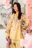 3 Piece Unstitched Heavy Embroidered Lawn Suit ( Printed Chiffon Dupatta )
