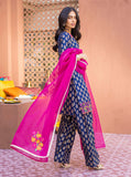 3 Piece Unstitched Digital Printed Embroidered Lawn Suit ( Fine Printed Lawn Dupatta )