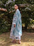 3 Piece Unstitched Embroidered Lawn Suit ( Fine Printed Lawn Dupatta )