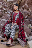 3 Piece Unstitched Embroidered Lawn Suit ( Printed Fine Lawn Dupatta )