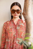 3 Piece Unstitched Embroidered Lawn Suit ( Fine Printed Lawn Dupatta )