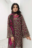 3 Piece Unstitched Heavy Embroidered Lawn Suit ( Fine Printed Silk Dupatta )