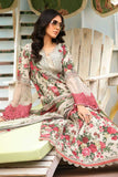 3 Piece Unstitched Heavy Embroidered Lawn Suit ( Fine Printed Silk Dupatta )