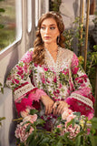3 Piece Unstitched Heavy Embroidered Lawn Suit ( Fine Printed Silk Dupatta )