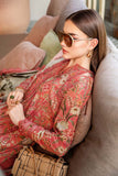 3 Piece Unstitched Embroidered Lawn Suit ( Fine Printed Lawn Dupatta )