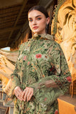 3 Piece Unstitched Embroidered Lawn Suit ( Printed Lawn Dupatta )
