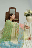 3 Piece Unstitched Heavy Embroidered Lawn Suit ( Printed Silk Dupatta )