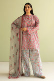 3 Piece Unstitched Digital Printed Lawn Suit ( Fine Printed Lawn Dupatta )