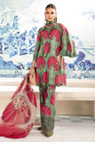 3 Piece Unstitched Heavy Embroidered Lawn Suit ( Fine Printed Chiffon Dupatta )