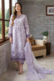 3 Piece Unstitched Heavy Embroidered Lawn Suit ( Four Sided Embroidered Organza Dupatta )