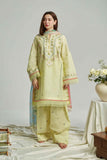 3 Piece Unstitched Heavy Embroidered Lawn Suit ( Printed Silk Dupatta )