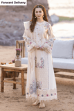 3 Piece Unstitched Heavy Embroidered Chickan Kari Lawn Suit ( Four-Sided Embroidered Organza Dupatta )