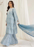 3 Piece Unstitched Digital Printed Embroidered Lawn Suit ( Fine Printed Silk Dupatta )