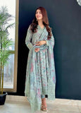3 Piece Unstitched Digital Printed Embroidered Lawn Suit ( Fine Printed Silk Dupatta )
