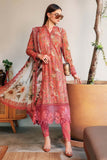 3 Piece Unstitched Embroidered Lawn Suit ( Fine Printed Lawn Dupatta )