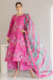 3 Piece Unstitched Digital Printed Lawn Suit ( Fine Printed Silk Dupatta )