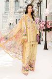 3 Piece Unstitched Heavy Embroidered Lawn Suit ( Printed Chiffon Dupatta )