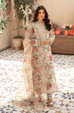 3 Piece Unstitched Embroidered Lawn Suit ( Four Sided Embroidered Organza Dupatta )