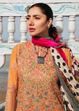 3 Piece Unstitched Heavy Embroidered Dhanak Suit ( Printed Woolen Shawl )
