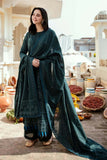 3 Piece Unstitched Heavy Embroidered Dhanak Suit ( Four-sided Embroidered Dhanak Shawl )