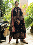3 Piece Unstitched Heavy Embroidered Dhanak Suit ( Printed Woolen Shawl )