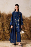 3 Piece Unstitched Heavy Embroidered Dhanak Suit ( Four-sided Embroidered Dhanak Shawl )