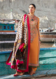 3 Piece Unstitched Heavy Embroidered Dhanak Suit ( Printed Woolen Shawl )